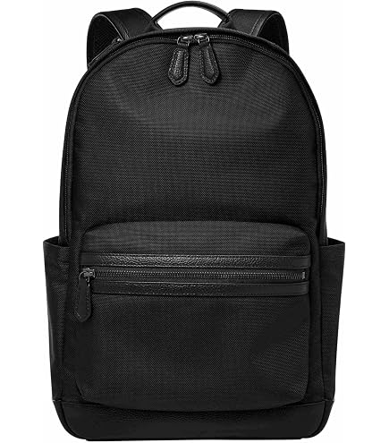 Amazon.com: Fossil Men's Buckner Leather Backpack Bag, Black