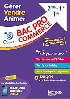 Amazonfr Topfiches Gérer Vendre Animer Bac Pro - 