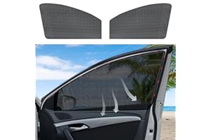 ZATOOTO Car Sun Shades for Driver Side Window, Front Window Sun Shade for Car Mesh Shade Protection from Heat and UV for Sleeping Camping