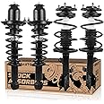 KUIPERAUTO 472598 472597 172599R 172599L Complete Front Rear Struts Coil Spring Assembly Compatible for 2009-2013 Toyota Corolla 1.8L L4 Set of 4 Replacement Shock Absorbers