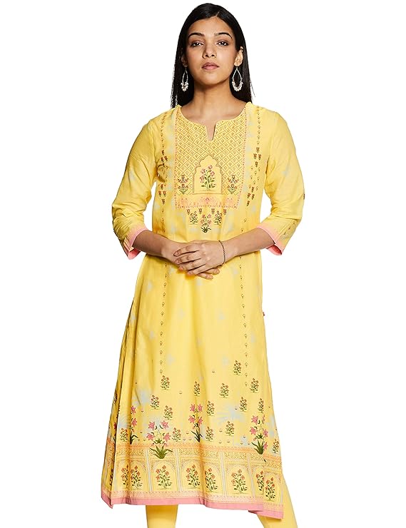 Women's Cotton a-line Kurta