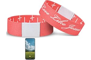 Meajjew Daily Bible Verse Bracelet, Christian Bracelet for Women Men, Christian Jesus Gifts Wristband