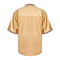 MESOSPERO Blank Football Jersey,Men's 90s Hip Hop