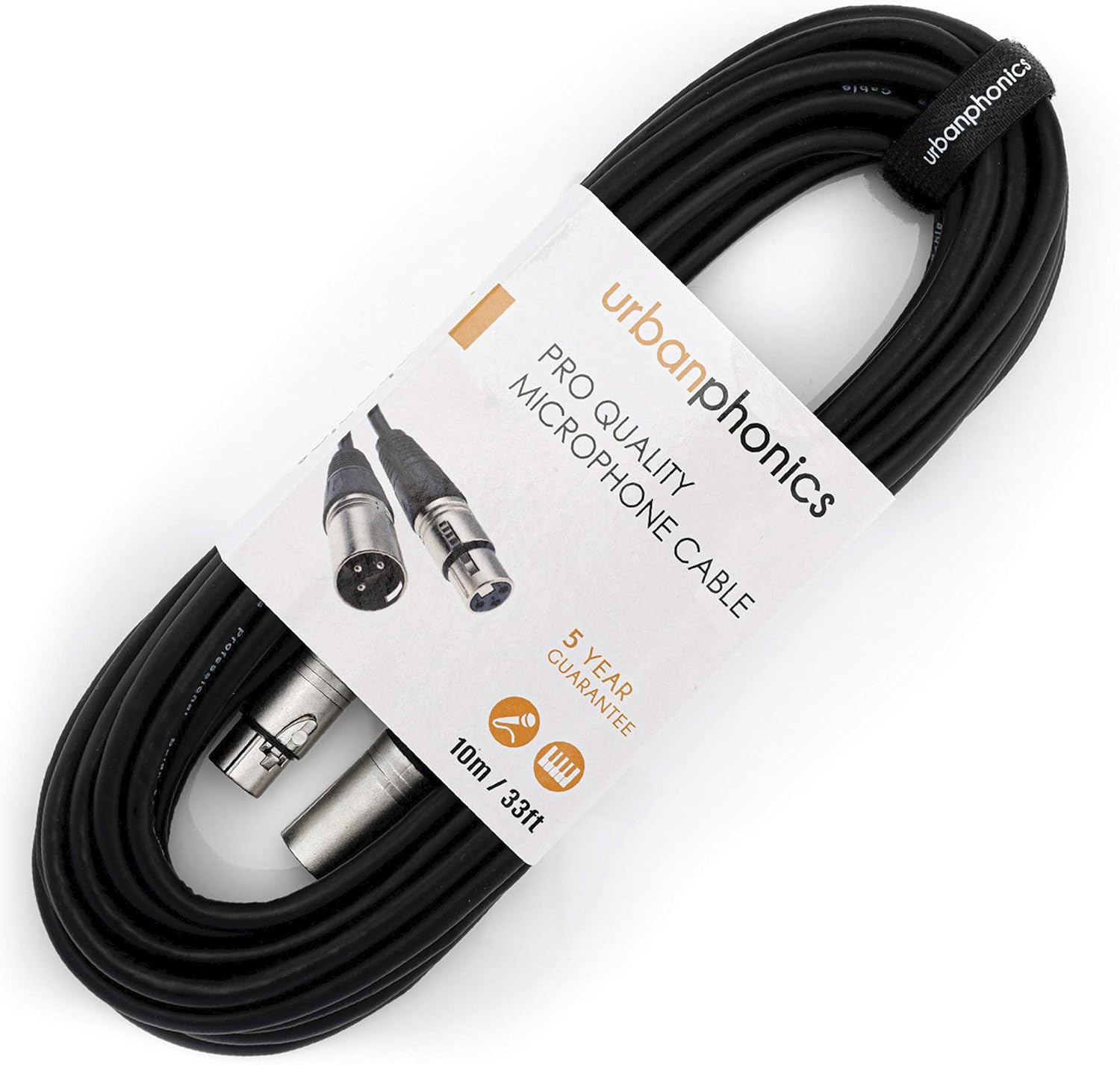 Urbanphonics XLR Mic Cable, Black, 10 metre - Image 4