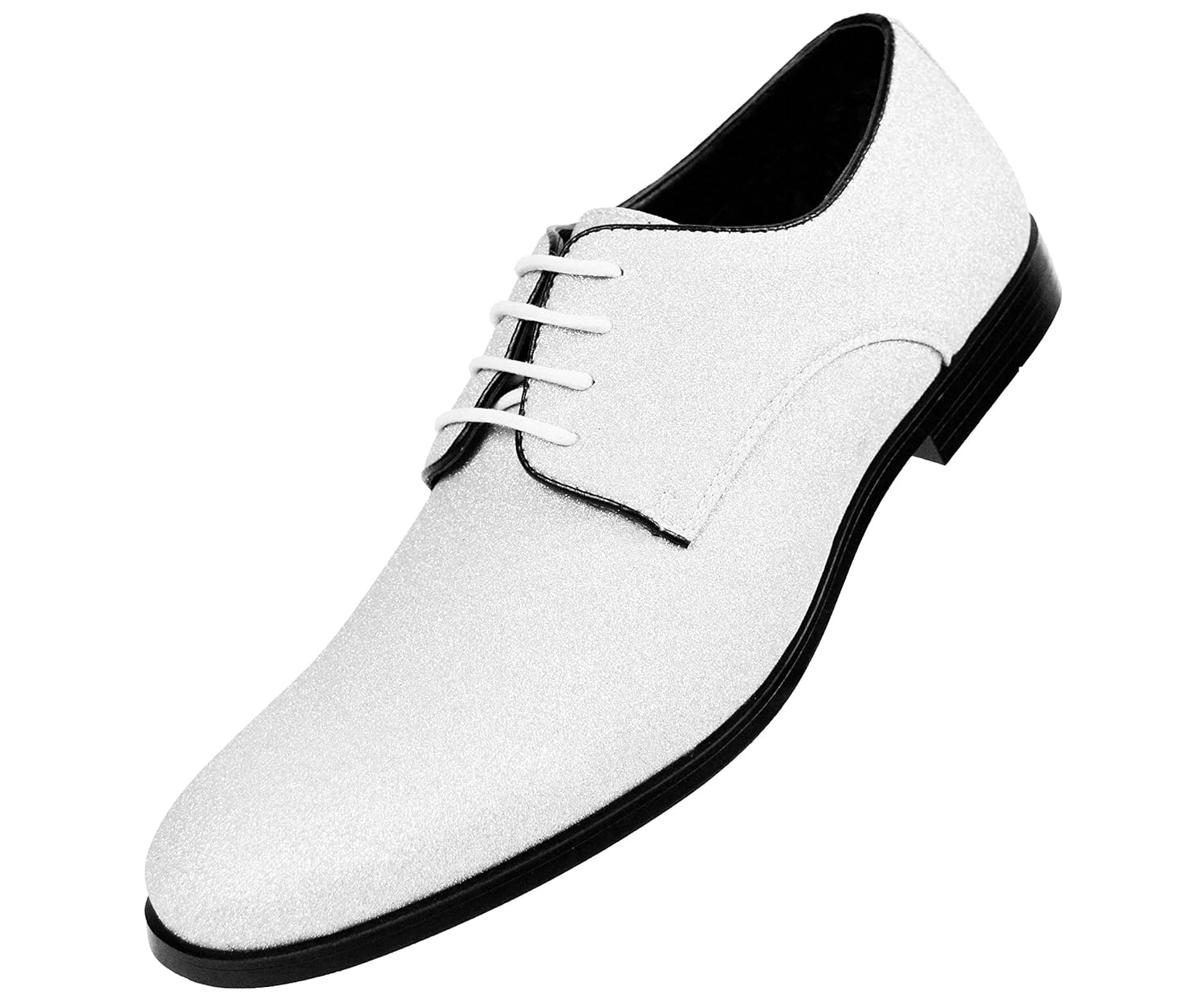 mens metallic silver dress shoes