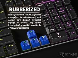 Ranked Rubber Keycap Set | Double Shot Translucent