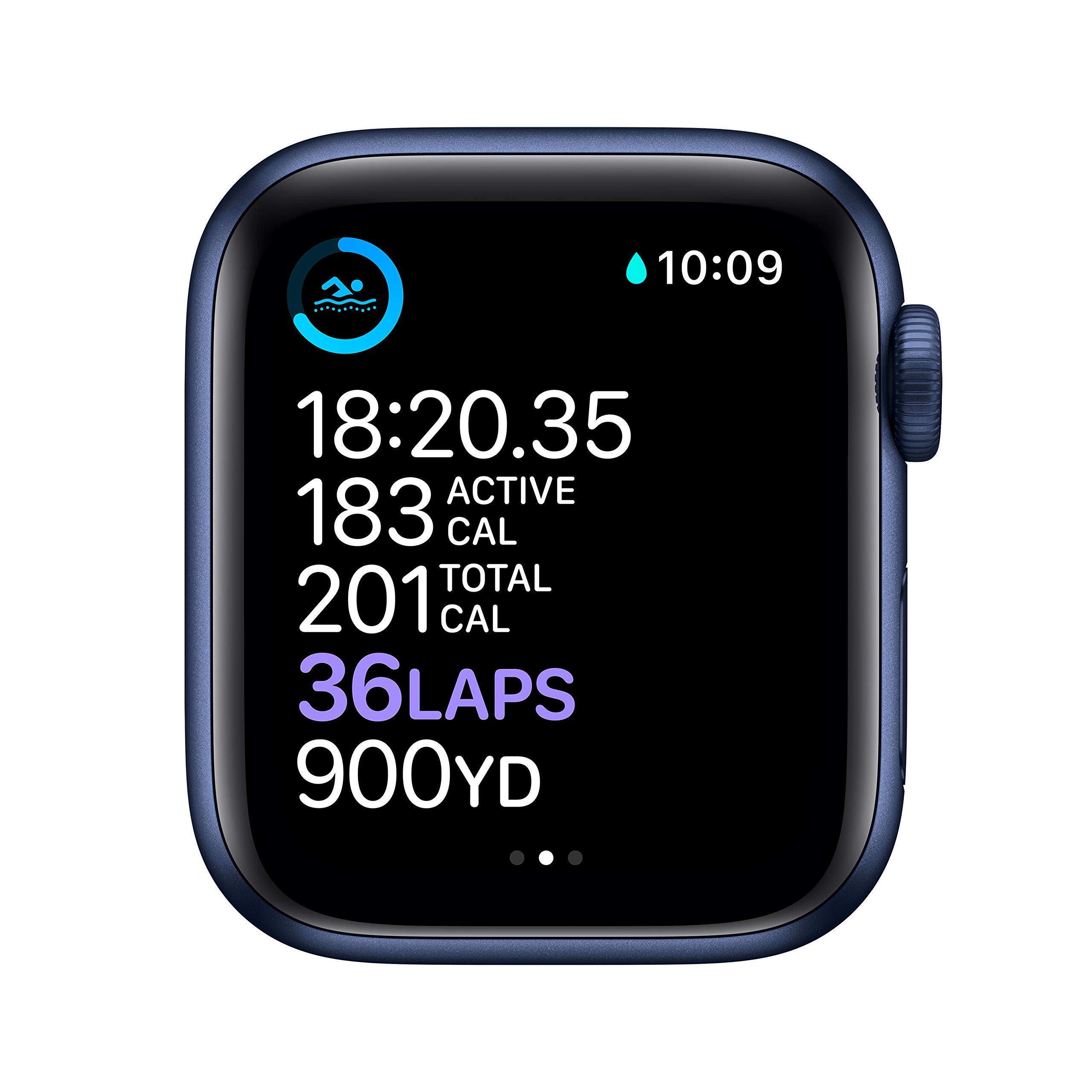 Apple Watch Series 6 (GPS + Cellular, 40MM) - Blue Aluminium Case with Deep Navy Sport Band (Renewed)