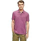 Brooks Brothers Mens Cotton Jersey Feeder Stripe Short Sleeve Polo