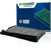 ECOGARD XC28165C Premium Cabin Air Filter with Activated Carbon | Fits 1999-2009 Saab 46270 2.3L; 1999-2003 46270 3.0L