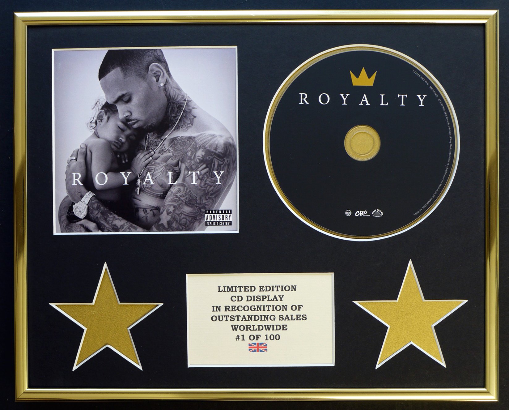 CHRIS BROWN/CD DISPLAY/LIMITED EDITION/ROYALTY