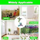 OFFCUP 2 Pack Metal Hummingbird Wall Decor Rainbow Colorful Hanger view 5