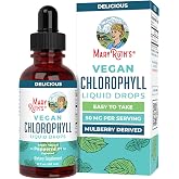 MaryRuth's Chlorophyll Liquid Drops, Delicious Minty Flavor, Vegan, 2 Fl Oz | Clean Label Project Certified&reg;, Vegan, Non-Diluted Liquid Chlorophyll, Mulberry Derived Supplement for Ages 14+, Non-GMO