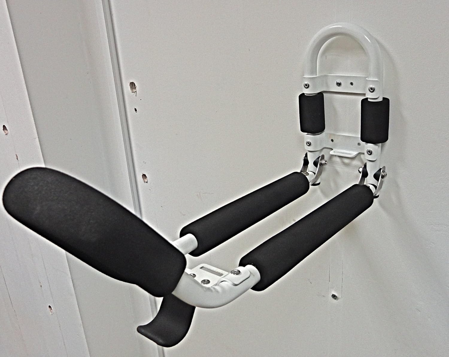RUK Heavy Duty Kayak Wall Storage Brackets Hanger Folds up when not in