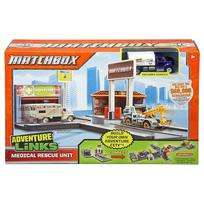 MATCHBOX ADVENTURE LINKS MEDICAL RESCUE UNIT SET by Mattel Amazon.de