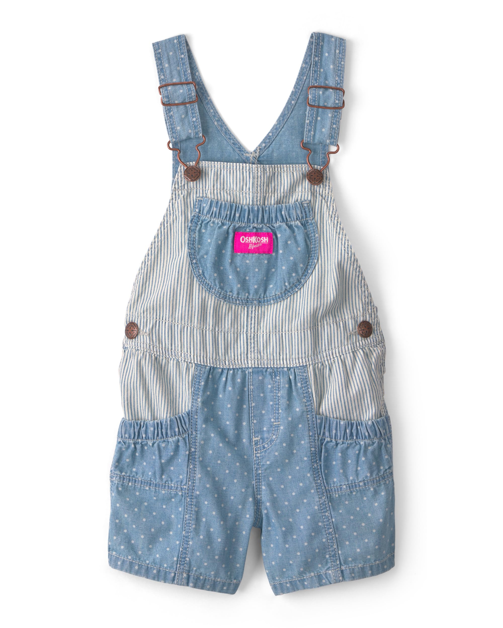 OshKosh B'gosh Girl World's Best Overalls, Blue, 9M Image