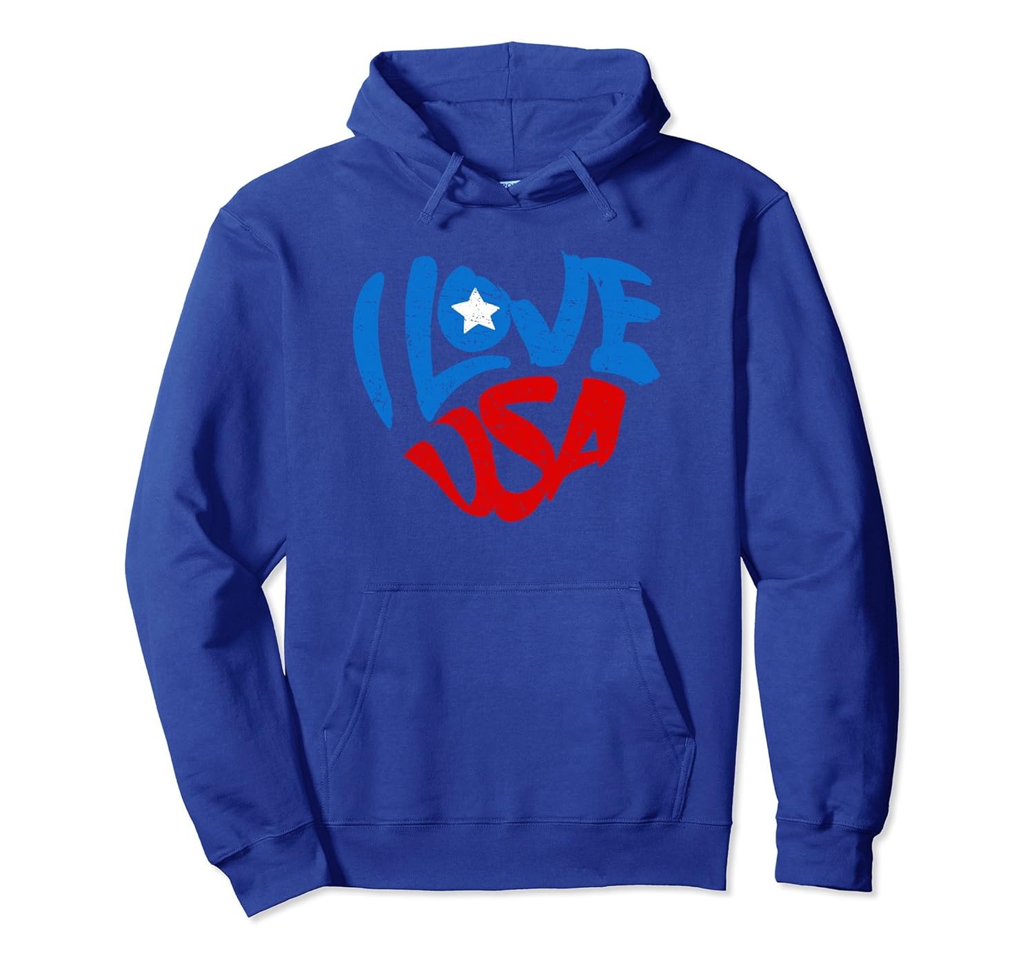 American Flag I Love USA Patriot 4th of July Hoodie-anz