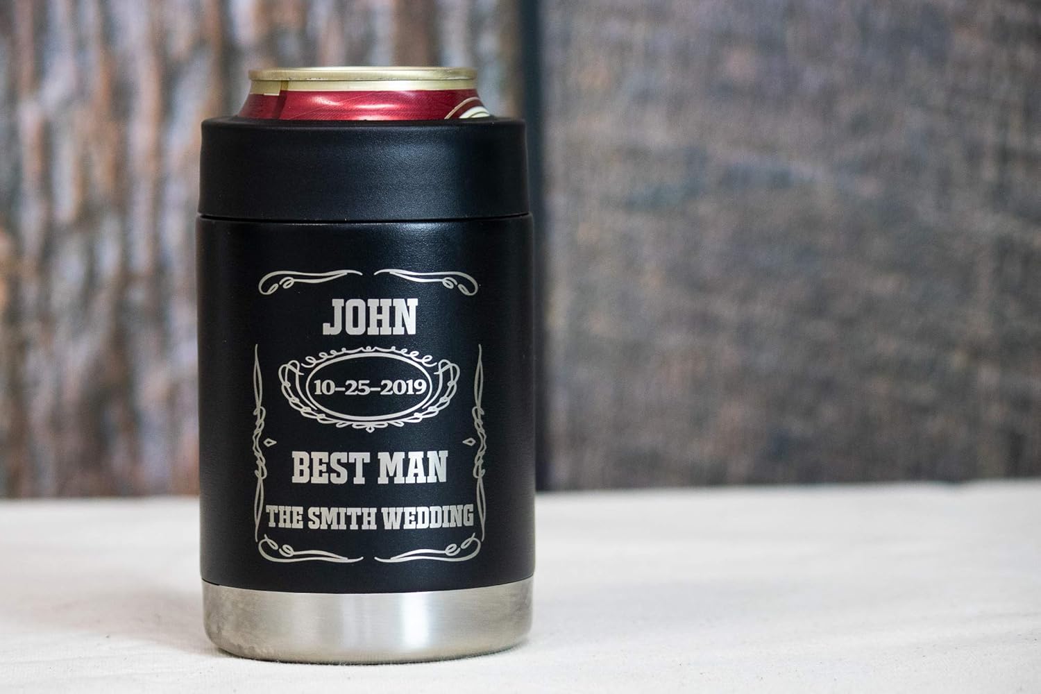 custom wedding can koozies