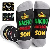 HAPPYPOP Novelty Family Gifts - Gifts for Son Uncle Papa Nephew, Funny Socks for Him