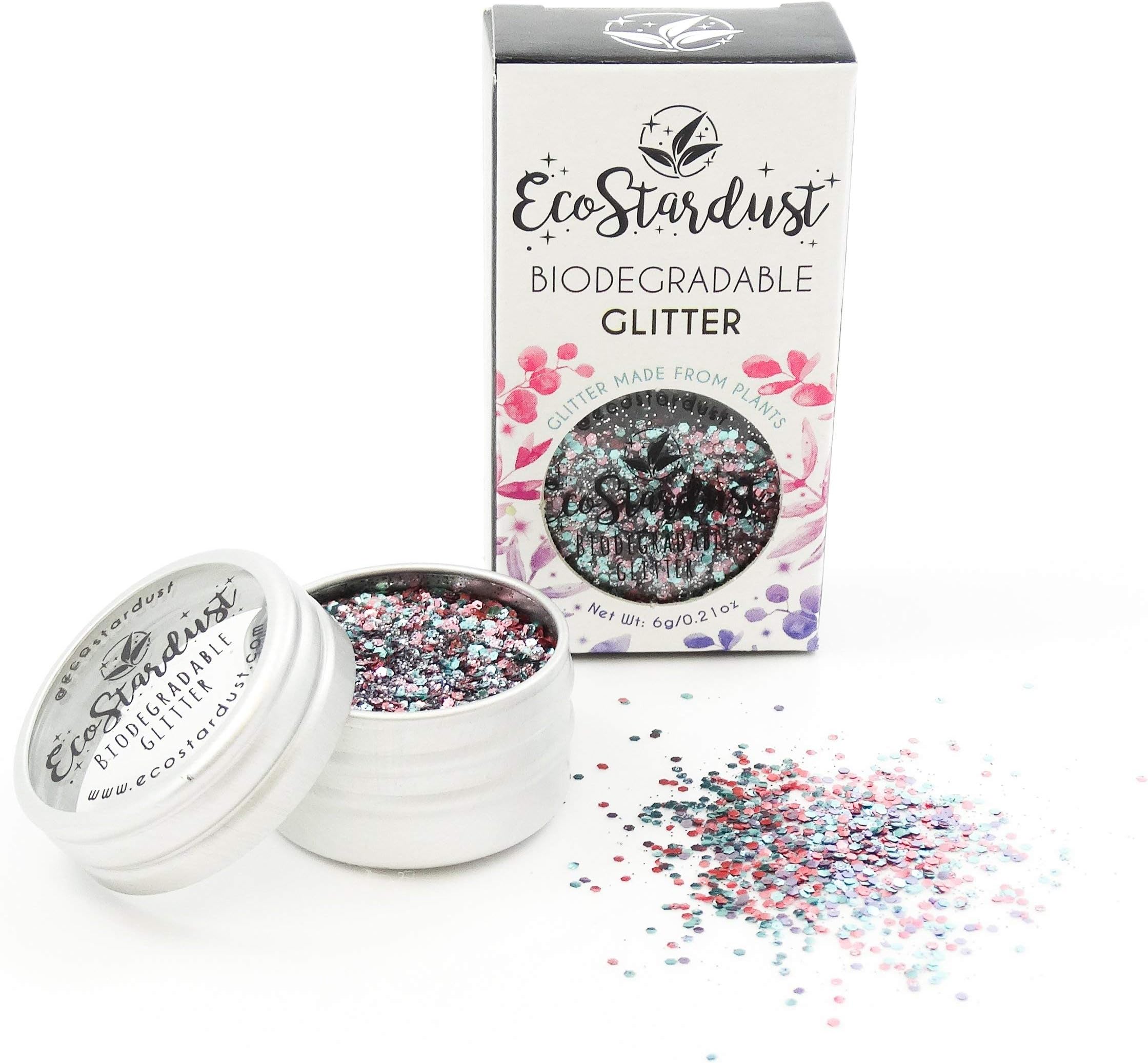 EcoStardustUnicorn Dreams Biodegradable Glitter ✶ Festival Bioglitter Cosmetic Face Body Hair Nails 6g/10ml