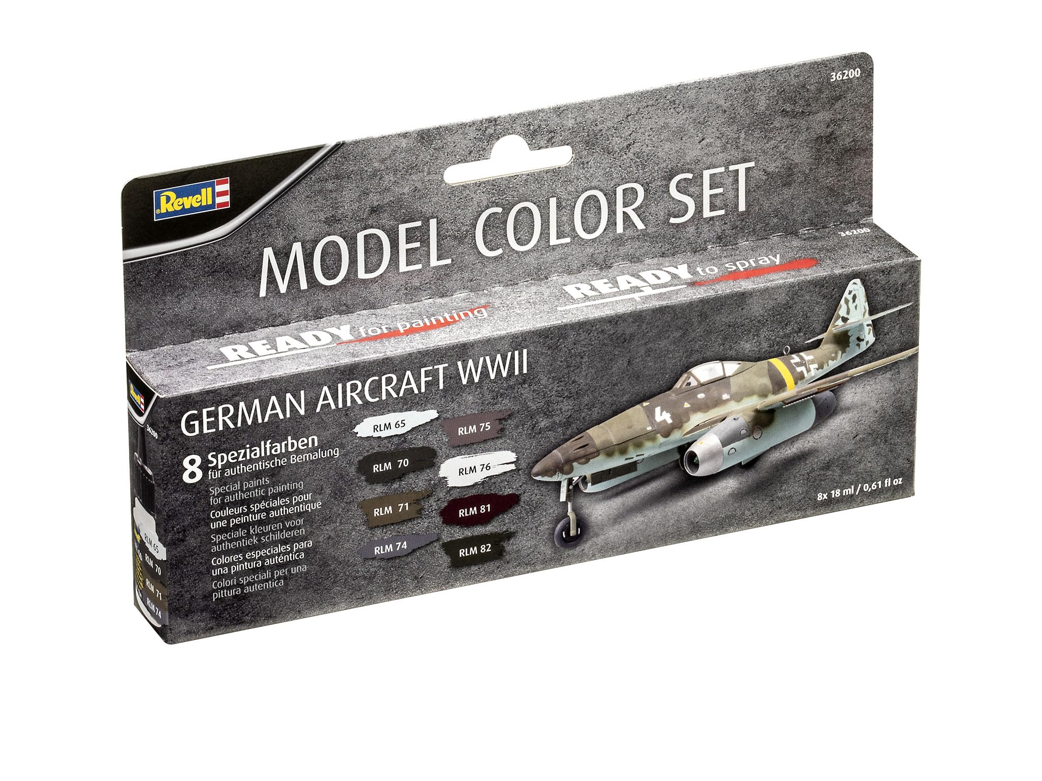 Revell 36200 Model Color - German Aircraft WWII - 8x 17ml Acrylic Paints