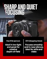 Canon RF 50mm F1.8 STM Lens for EOS R Series Compact Lightweight Black view 3
