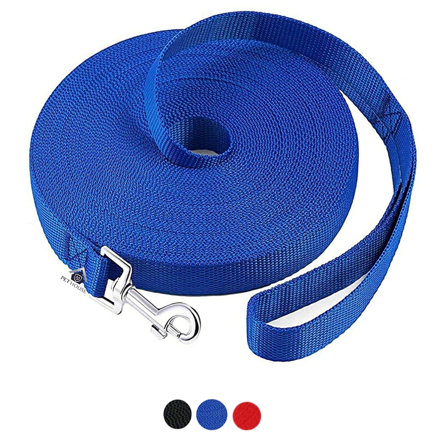 MS PET HOUSE Nylon Dog Training Lead Dog Leash Long Leash 50 Ft Long