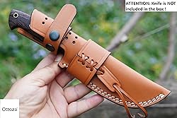 Ottoza Top Grain Leather Knife Sheath for Fixed