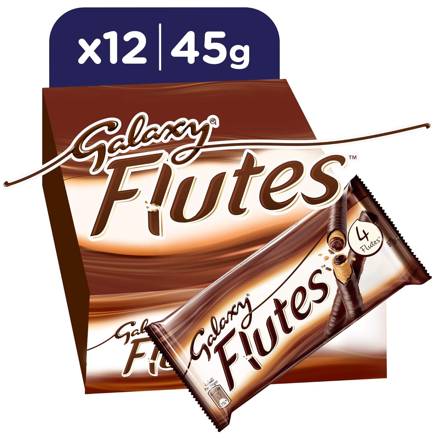 Galaxy® Flutes Chocolate Fingers, 45g x 12 Buy Online at Best Price in