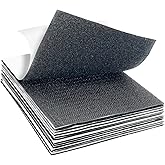 12 Sets - 4x6 inch Hook and Loop Strips with Adhesive,Black Hook and Loop Self Sticky Double Sided Heavy Duty Strips, Sticky Back for Fabrics Nylon Adhesive Tape for Home Office School and Crafting