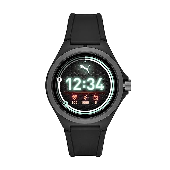 PUMA Sport Smartwatch Lightweight Touchscreen with Heart Rate, GPS, NFC, and Smartphone Notifications