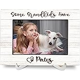 Luipk Dog Grandma Gifts 8x6 Picture Frames, Dog Lovers Gifts for Women Owners Dogs Mom, Grandparents Gift Wood Photo Frame, Best Dogs Ever Gift Picture Frame for Wall and Tabletop Display