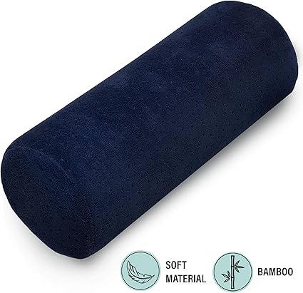 Amazon Com Bamboo Navy Round Cervical Roll Cylinder Bolster