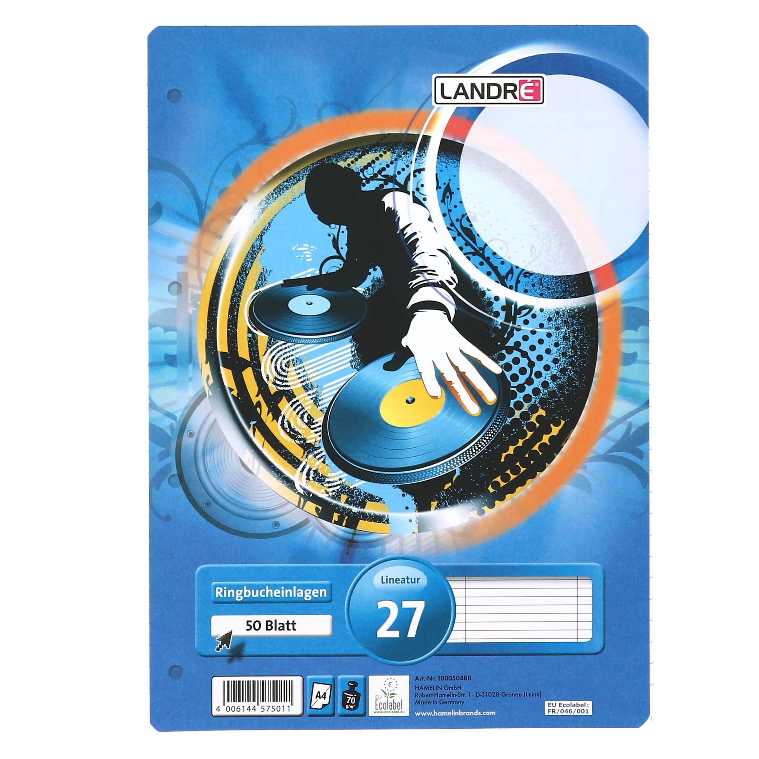 LANDR - LANDR Feuillets mobiles"pro terra", A4, lign‚