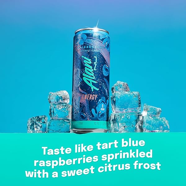 ALANI NU BREEZEBERRY, SUGAR FREE, LOW CALORIE ENERGY DRINKS, 200MG CAFFEINE, BIOTIN, B VITAMINS, ZERO SUGAR, 10 CALORIES, 12 FL OZ CANS, 24 PACK