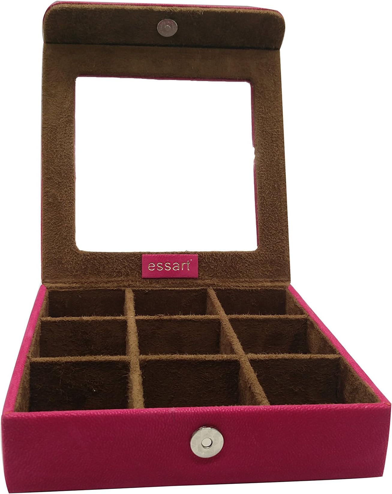 Synthetic Cosmetic Case (Pink_10077-Pink)