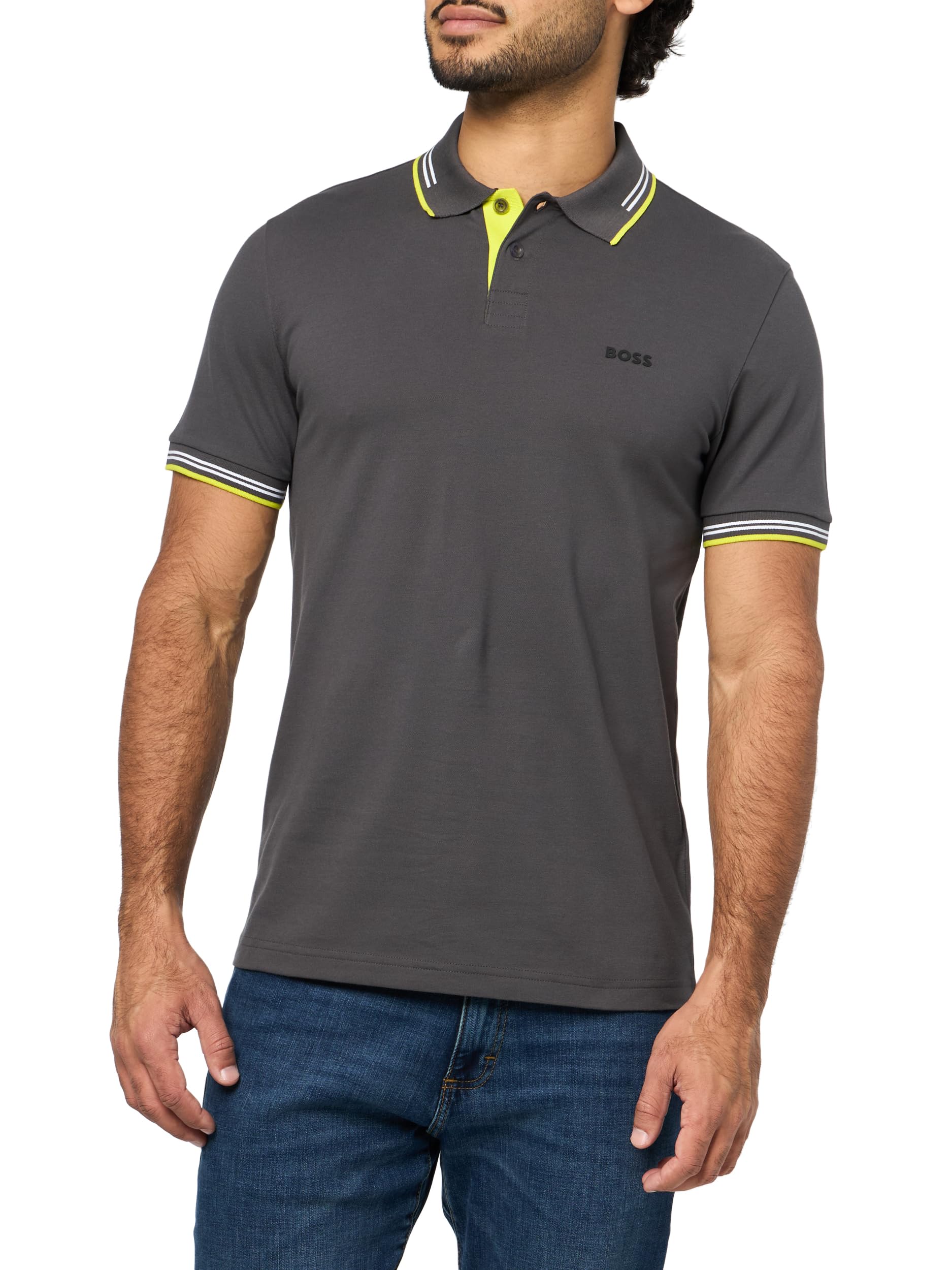 BOSS, Paul Modern Essential Polo, Asphalt, L