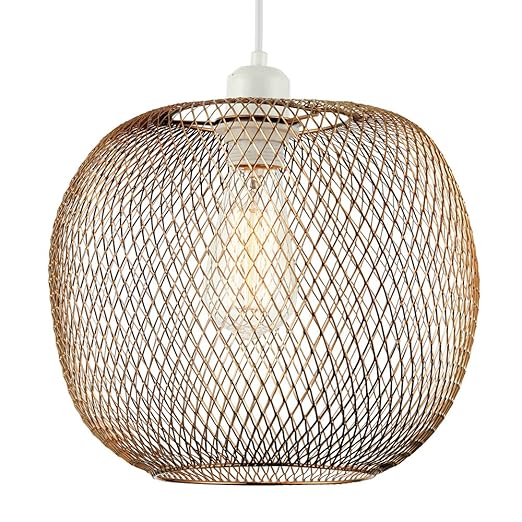 Pagazzi Zane Pendant Ceiling Light Copper Amazon Co Uk Lighting