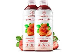 Smartfruit Summer Strawberry + Antioxidants, 100% Real Fruit Purée, Non-GMO, No Additives, Vegan - 48 Fl. Oz - 2 Pack