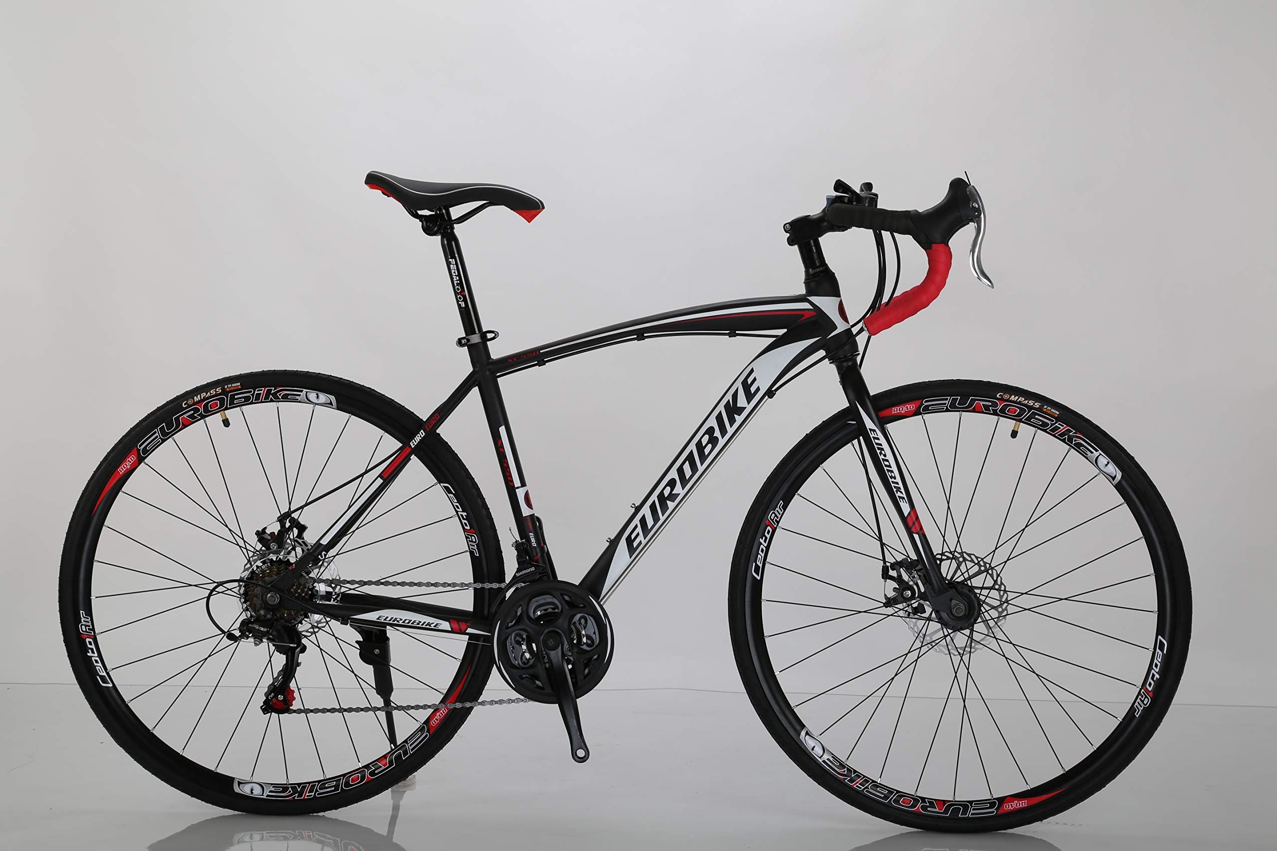 PEDALOOP XC550 Steel 21 Speed 54CMS Frame Aluminium Road Bike , Black and White.