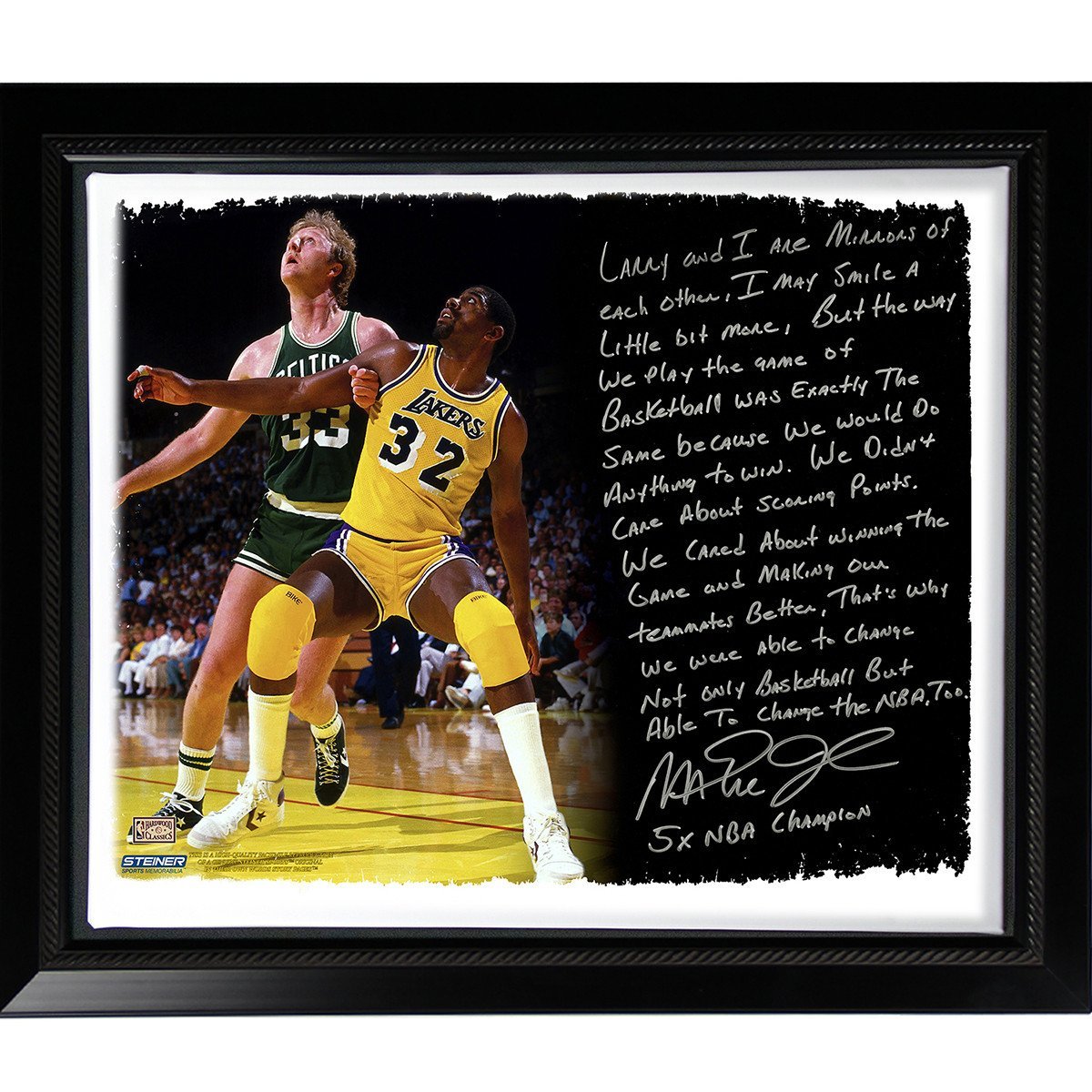 楽天市場 Nba Framedキャンバス Los Angeles Lakersマジックジョンソンfriendラリーバード B00yb2wlyg 流行に Techplus Vn