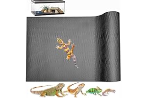 EMYSSA Reptile Carpet,Reptile Tank Accessories,Reptile Substrate Floor,Reptile Mat,Bearded Dragon Tank Flooring, Bearded Dragon Tank Accessories Liner for 40-120 Gallon Lizard Tank (17.8"X 40")