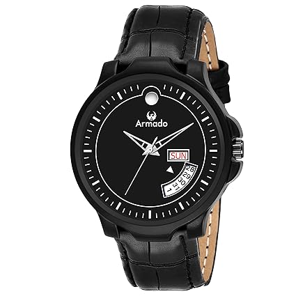 AR-904-BLK Day and Date Analogue Watch for Men