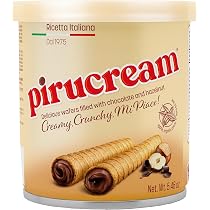 Amazon.com: Pirucream Cream Filled Rolled Wafer. Chocolate and ...