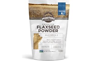 MANITOBA MILLING COMPANY Ground Flax Seed | Manitoba Milling Co | One 12.35 oz Bag | Smooth Milled Flaxseed Fiber with Protein, Omega 3 | Gluten Free, Non-GMO Gourmet Milled Flaxseed for Muffins, Yogurt, Smoothies