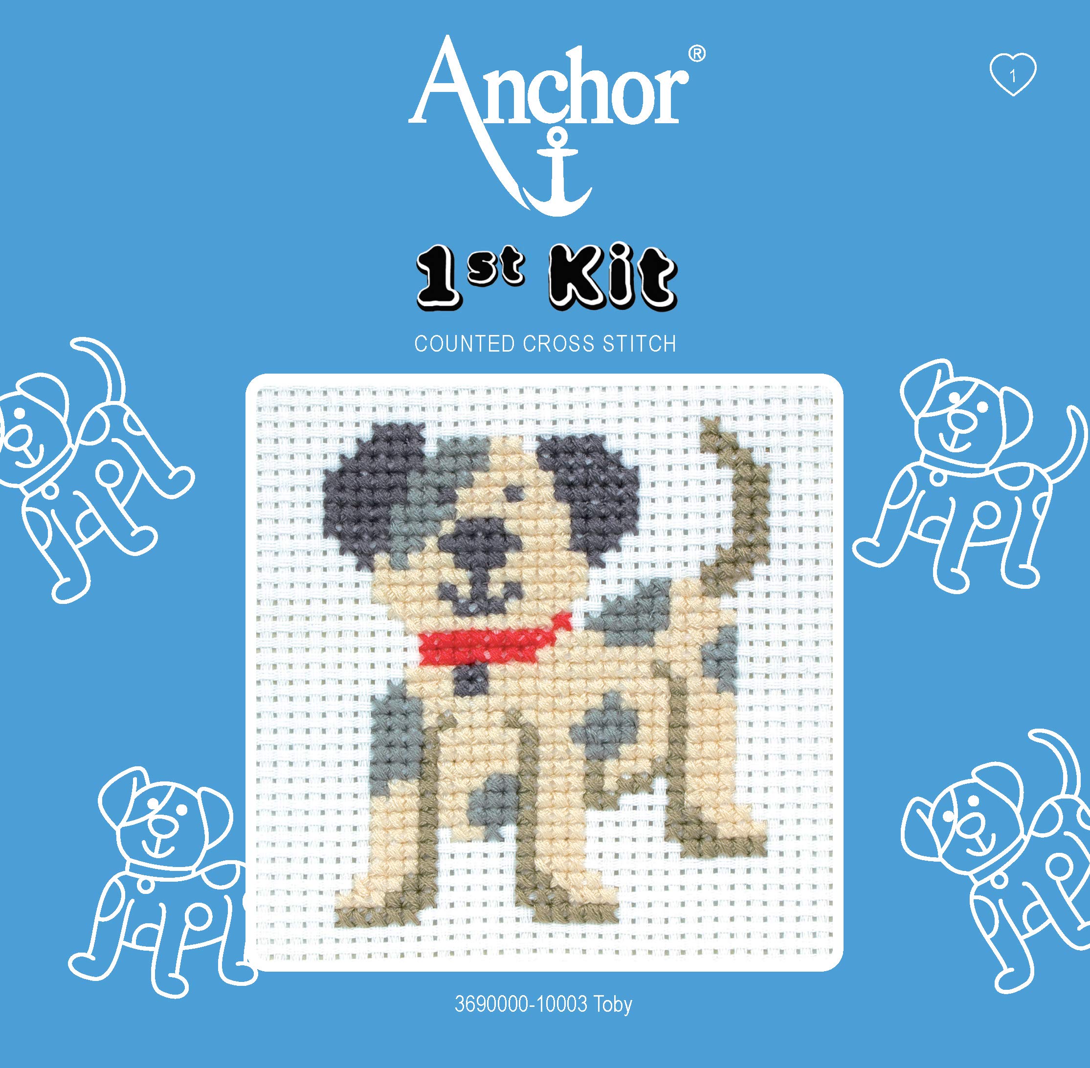 Anchor 3690000-10003 Toby First Cross Stitch Kit