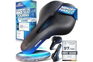 NEXTCOVER® Bike Seat with Memory Foam 2.0 and [Volume-Air] Suspension I Maximum Riding Comfort I Bike seat Cushion for Men & Women I Mountain Bike Saddle, Exercise Bike, Road Bike Seat, Bicycle Seat