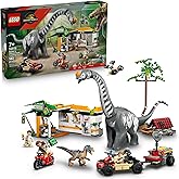 LEGO Jurassic World Raptor & Titanosaurus Tracking Mission Kids Toy - Building and Learning Toy for Pretend Play - Dinosaur A