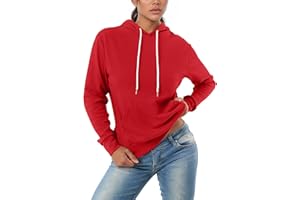GIVON Women's Essential Pullover Hoodie Thin Lightweight Long Sleeve Comfort Sweatshirt for Everyday Wear