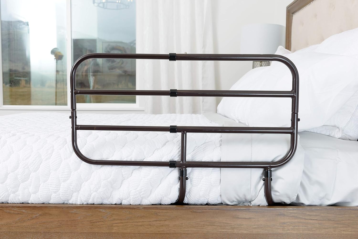 Able Life Bedside Extend-A-Rail, Adjustable Senior Bed Safety Rail and Bedside Standing Assist Grab Bar: Health & Personal Care