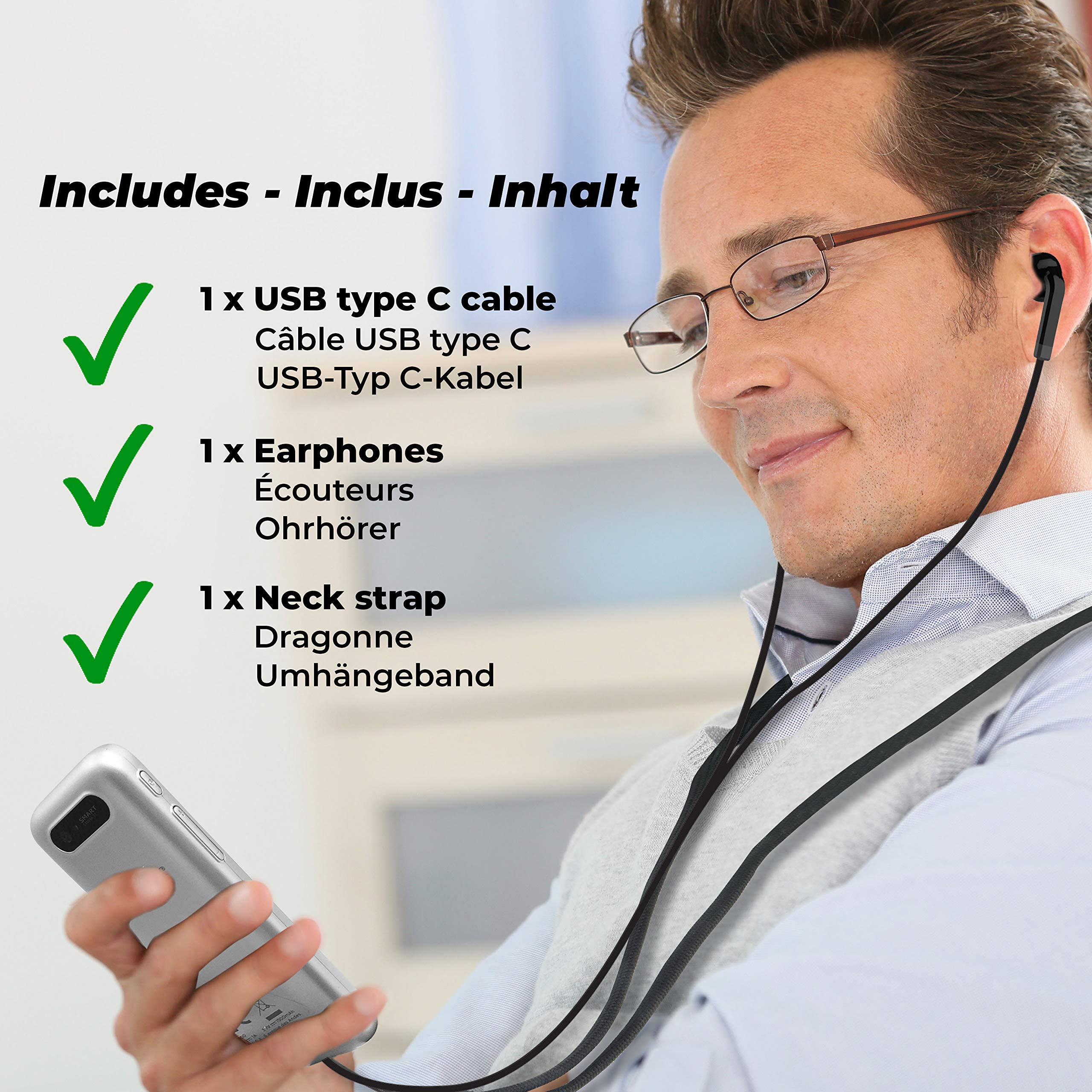 LEXiBOOK NTL3000 Interpretor 2-137 Languages Instant Voice, Photo, Memo Translation, Multilingual Portable Speaking, Earphones Jack, Wi-Fi and Offline